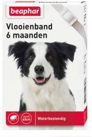 Beaphar Vlooienband 6 Mnd Hond 65 cm Anti vlooienmiddel Zwart