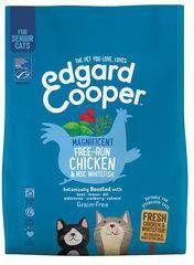 6x Edgard&amp, Cooper Kattenvoer Senior Verse Kip Wit Vis 300 gr