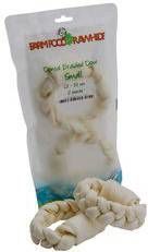 Farm Food Rawhide Dental Braided Donut Hondensnacks Rund Ø 13-14 cm 130 g Wit 2 stuks Small