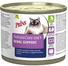 Prins NatureCare Diet Renal Support natvoer kat 1 tray(6 x 200 gr )