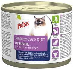 Prins NatureCare Diet Struvite & Calciumoxalate natvoer kat 1 tray(6 x 200 gr )