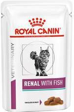 Royal Canin Veterinary Renal with fish zakjes kattenvoer 2 dozen(24 x 85 gr )