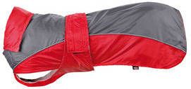 Trixie Regenjas Lorient Rood&Grijs Hondenkleding 40 cm