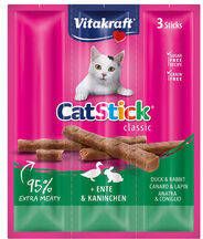 Vitakraft Catstick Classic eend & konijn kattensnoep 10 x 3 sticks