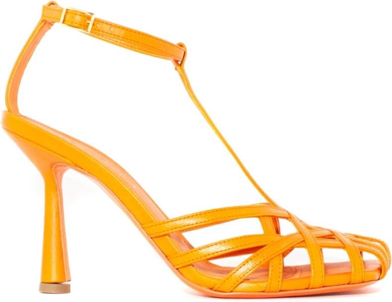 Aldo Castagna sandalen oranje , Oranje, Dames