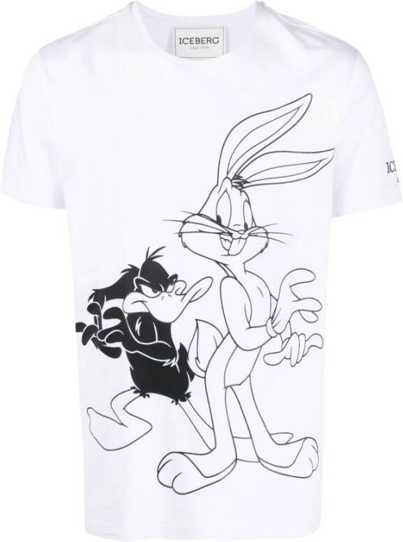Iceberg T shirts and Polos White , Wit, Heren