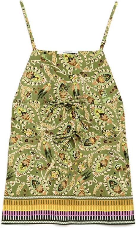 Maliparmi Mouwloos topje , Groen, Dames