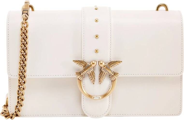 pinko Klassiek Love Bag pictogram eenvoudig , Wit, Dames