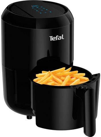 Tefal Airfryer EY3018 Easy Fry Compact Capaciteit 1, 6 L, 6 kookprogramma's, digitaal display, timer, gezond zonder vet/olie, knapperige patat, Hot air Fryer voor 1 2 personen