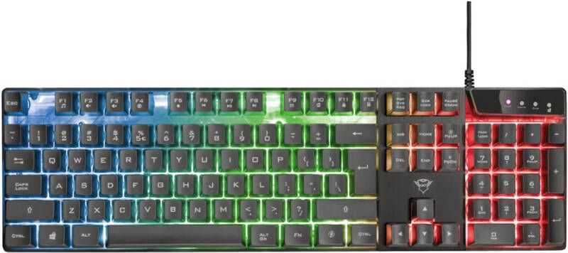 Trust GXT 838 Azor Gaming Combo Keyboard met Muis Toetsenbord Zwart