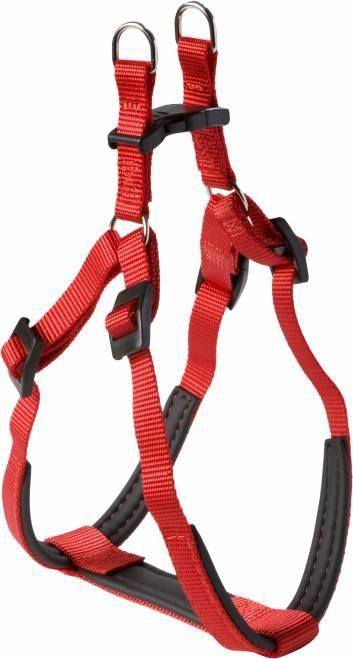 Adori Harnas Nylon Soft Rood&Zwart Hondenharnas a84 90b88 100X2.5 cm