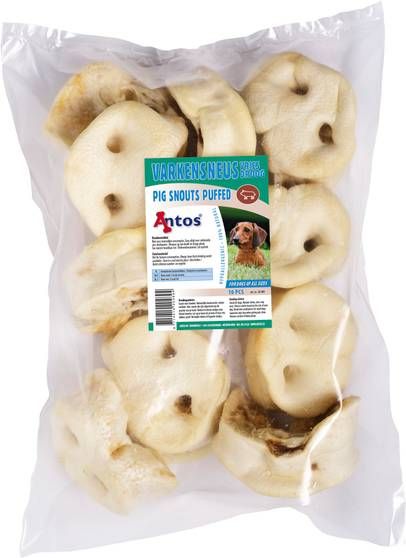 Antos Varkensneus Gepoft Hondensnacks Varken 400 g 10 stuks