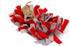 Bunny Nature Snufflemat Vilt Speelgoed 15x28 cm Grijs Rood Groen online kopen