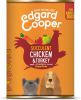 Edgard&Cooper Blik Chicken Turkey Adult Hondenvoer Kip Kalkoen Aardbei 400 g Graanvrij online kopen