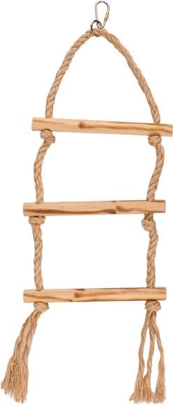 Flamingo Vogelspeelgoed Bbq Touwring Triple Vogelspeelgoed 16.2x1.5x51 cm Beige Natural