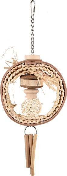 Flamingo Vogelspeelgoed Hippie Nature Vogelspeelgoed 40 cm Beige