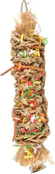 Flamingo Vogelspeelgoed Tube Papier Klein Vogelspeelgoed 7x6.5x31 cm Multi Color