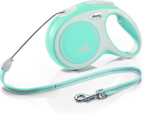 Flexi Rollijn New Comfort KoordLichtblauw&Lichtgrijs Hondenriem 8