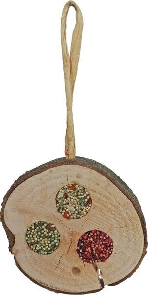 JR Farm Pik Schijf Trio Vogelspeelgoed 3.5 x 13 x 23 cm 70 g