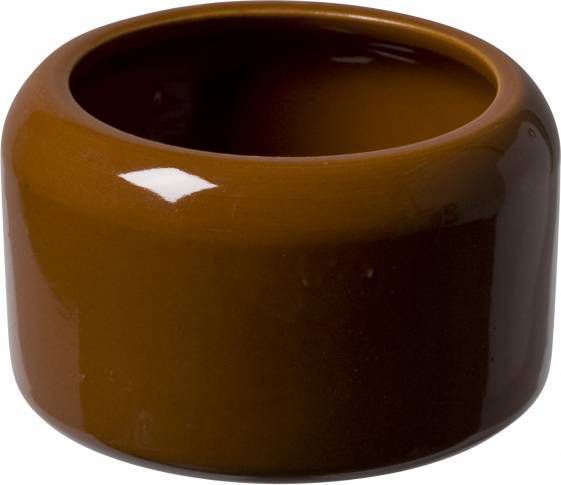 Natural Weduwschappotje Steen Rood Voerbak 10x5 cm