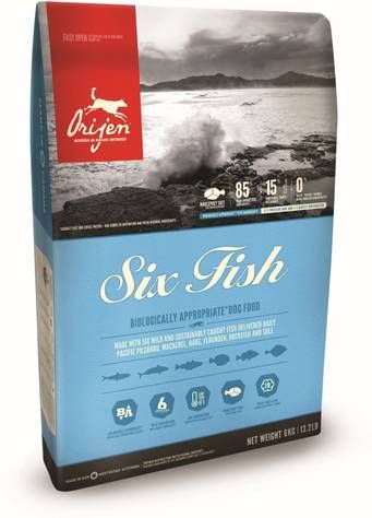 Orijen Whole Prey Six Fish Dog Sardines&Makreel Hondenvoer 11.4 kg