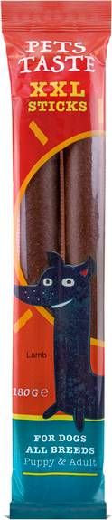 Pets Taste Xxl Sticks Lamb Hondensnacks Rund 180 g