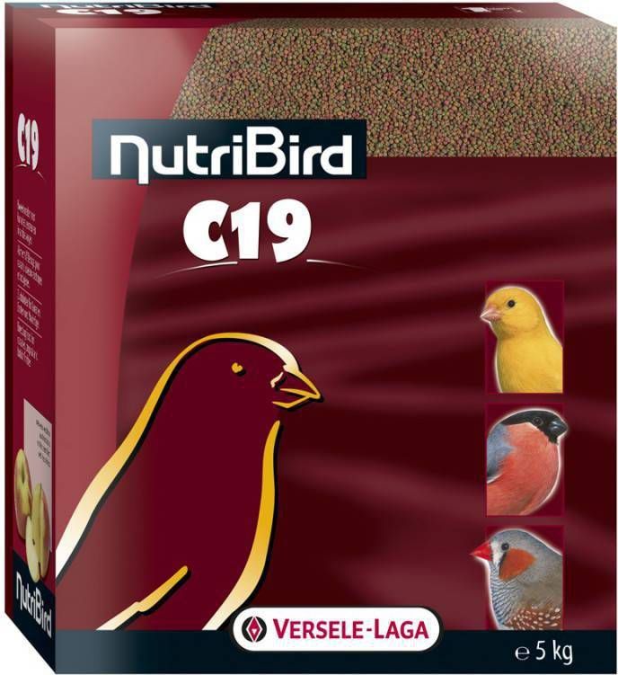 Nutribird C19 Original Kanaries, tropische en inlandse vogels voer OP is OP 2 x 3 kg