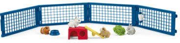 Schleich Farm World Hok met konijnen en cavia`s