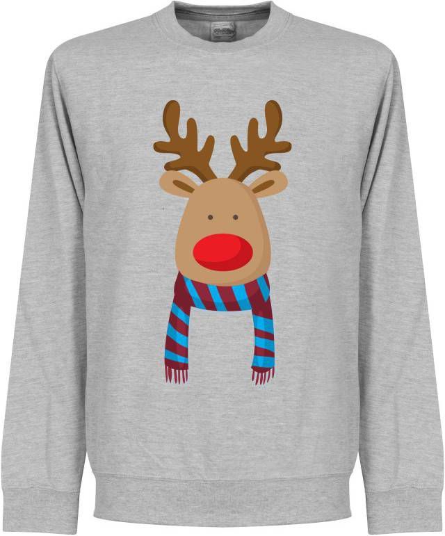Retake Reindeer Supporter Sweater Paars/Lichtblauw Kinderen 12 14YRS
