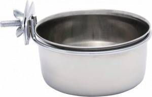 Beeztees Rvs coop cups met houder en schroefdraad 9 cm