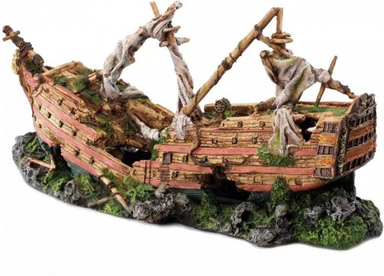Aqua Della Decor Scheepswrak Galjoen Xxl Aquarium Ornament 73x26.5x34 cm