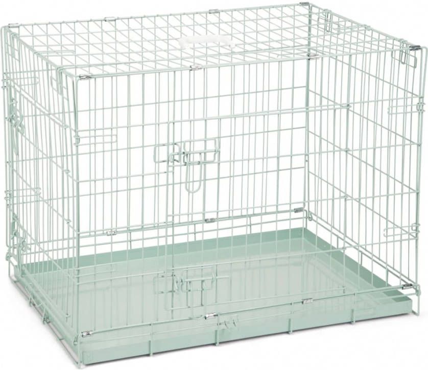 Beeztees Bench 2 Deurs Groen Hondenbench 78X55X61 cm