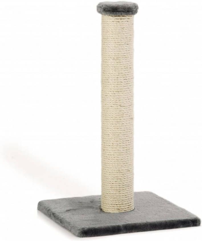 Beeztees Krabpaal gina met voetafdruk grijs 34x34x60