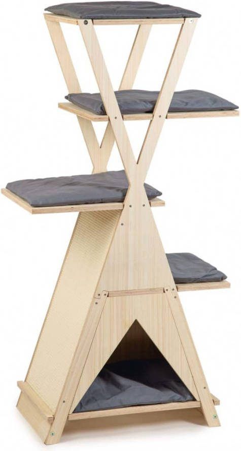 Beeztees Krabpaal Mirza Hout Metaal 70 x 40 x 135 cm