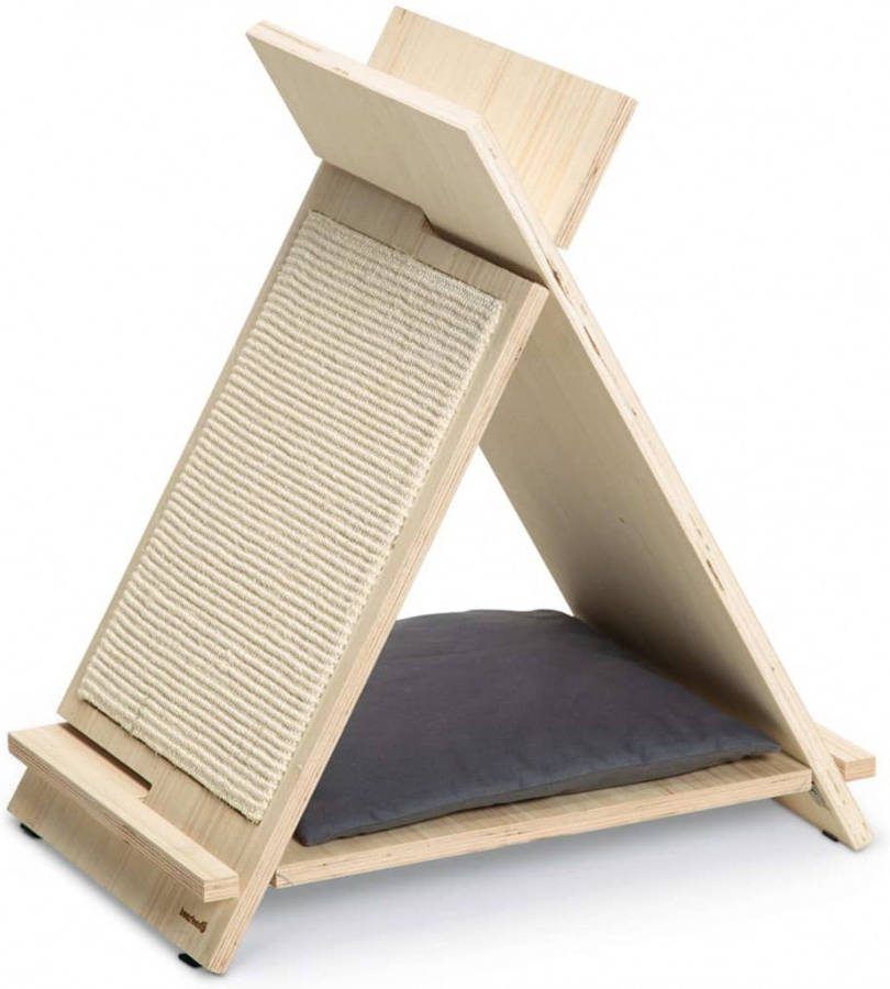 Beeztees Rinty Krabpaal Hout 55x35x60 cm