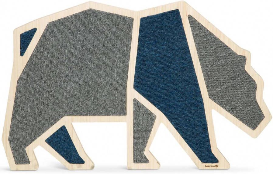 Beeztees Bz Hout Krabplank Blue Bear 84x54x1, 8