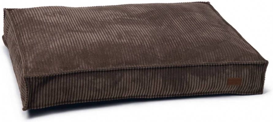 Designed by Lotte Ribbed Hondenkussen Bruin 100 x 70 x 15 cm