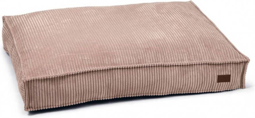 Designed by Lotte Ribbed Hondenkussen Roze 100 x 70 x 15 cm