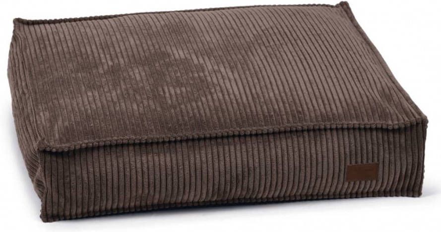Designed by Lotte Ribbed Hondenkussen Bruin 70 x 55 x 15 cm