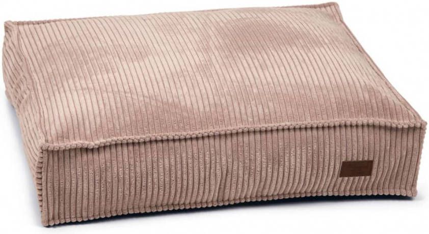 Designed by Lotte Ribbed Hondenkussen Roze 70 x 55 x 15 cm