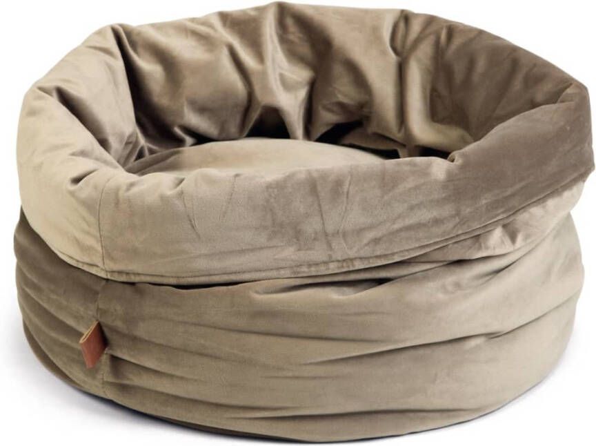 Designed by Lotte Fluco Kattenmand Fluweel Grijs 45x45x35 cm