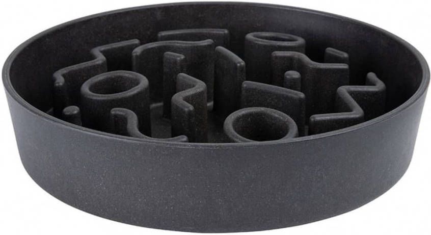 District 70 Bamboo Anti schrok Voerbak voor Honden Dark Grey 28 cm