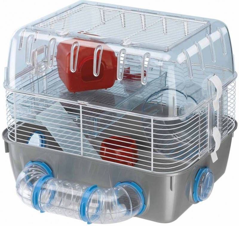 Ferplast Hamsterkooi Combi 1 Fun 40, 5x29, 5x32, 5 cm grijs 57926499