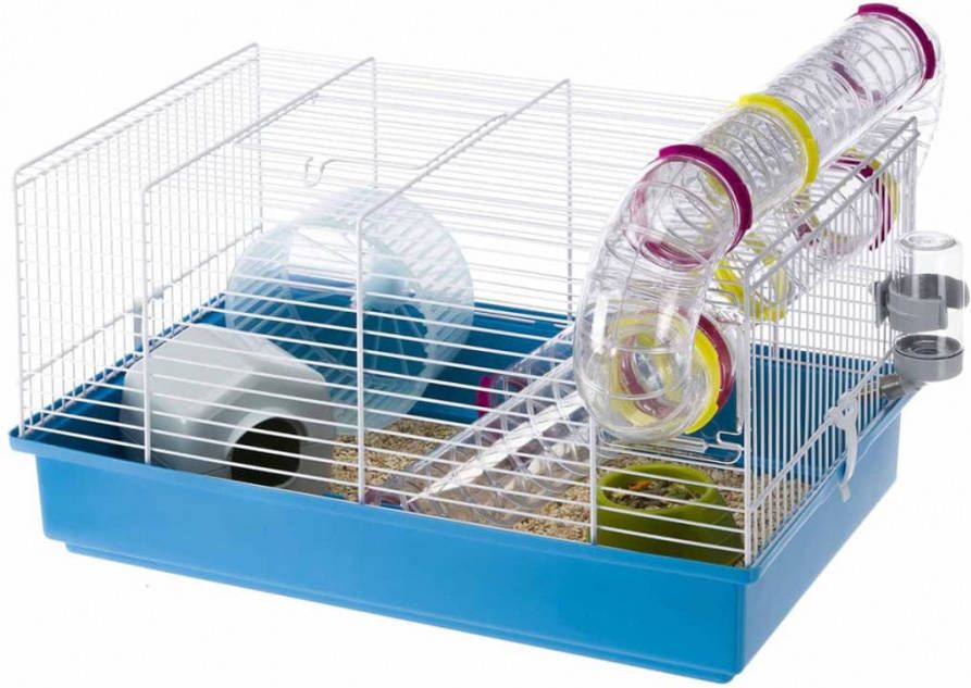 Ferplast Hamsterkooi Paula Dierenverblijf 46x29.55x24.5 cm Blauw