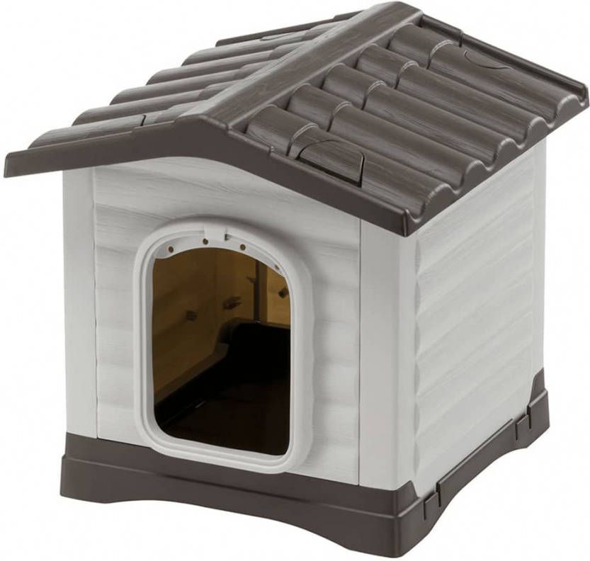 Ferplast Hondenhok Dogvilla 50 43x48x44 cm grijs