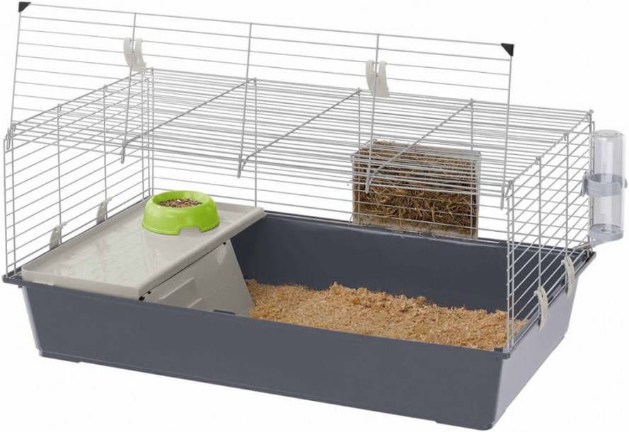 Ferplast Konijnenkooi Rabbit 95 X 57 X 46 Cm Staal Donkergrijs