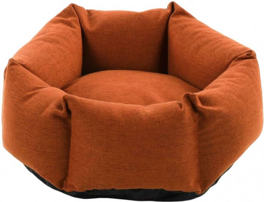 FLAMINGO Hondenmand met rits Ziva hexagonaal 50x18 cm terracottakleur