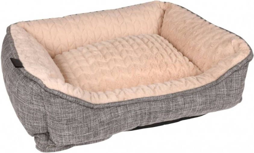 Flamingo Hondenmand Zupo rechthoekig 50x40x16 cm grijs