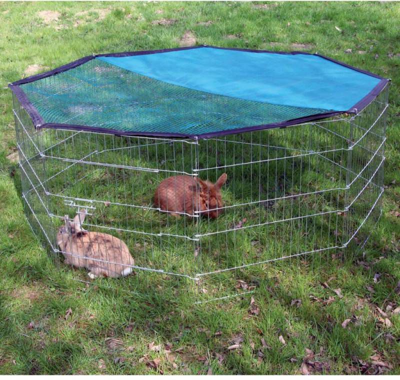 Kerbl Ren 8 hoekig met Zonwering L57xH56cm