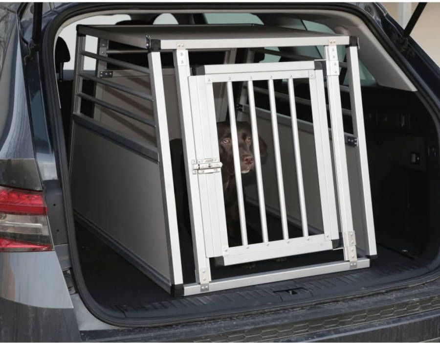 Kerbl Hondentransportbox Barry 92x65x65, 5 cm aluminium